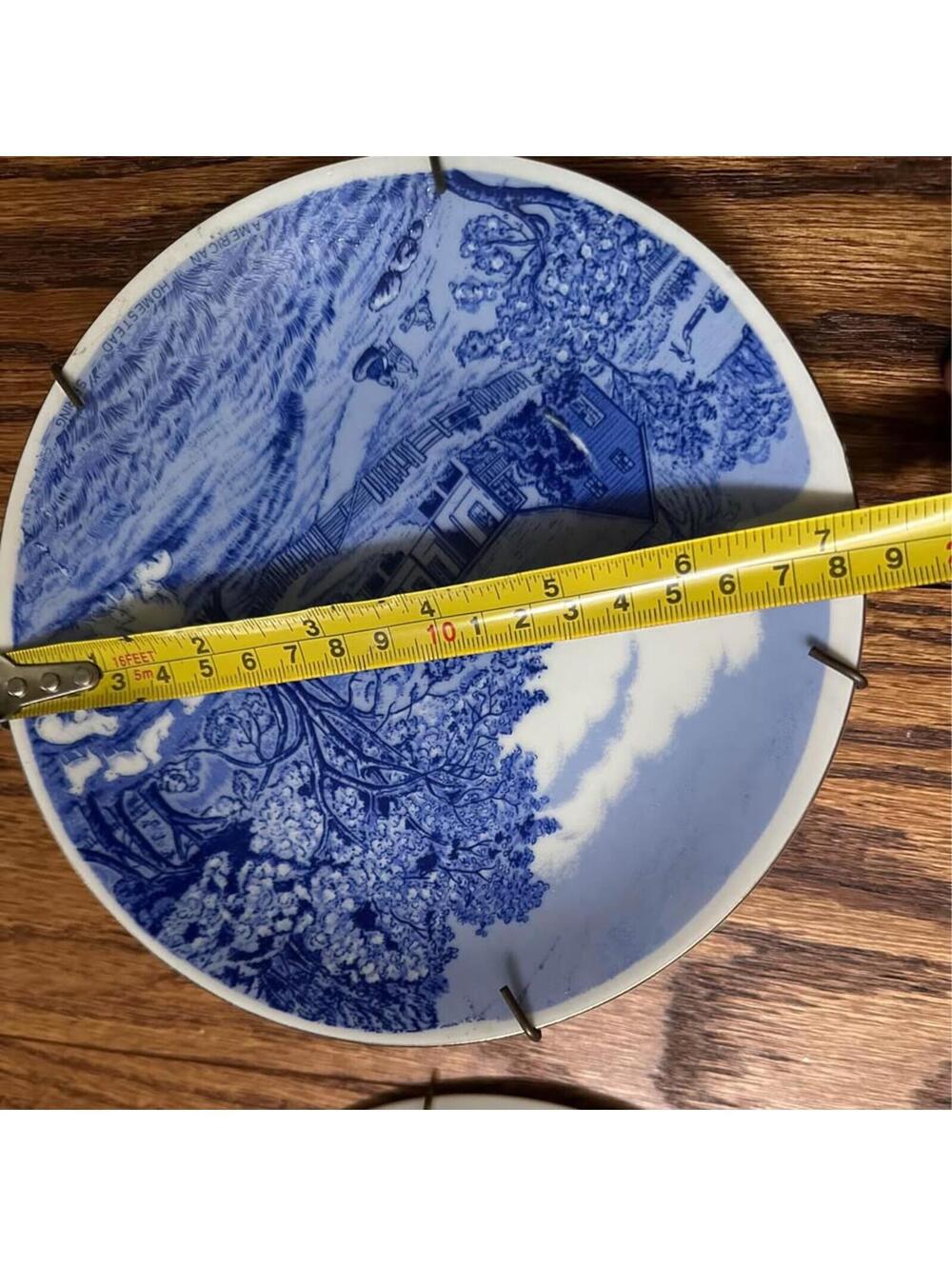 Blue & White vintage plates set of 4. Made in Japan - Picture 2 of 8